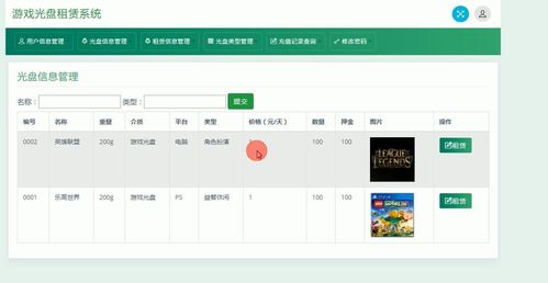基于Java SSM框架的游戲光盤租賃系統設計與實現